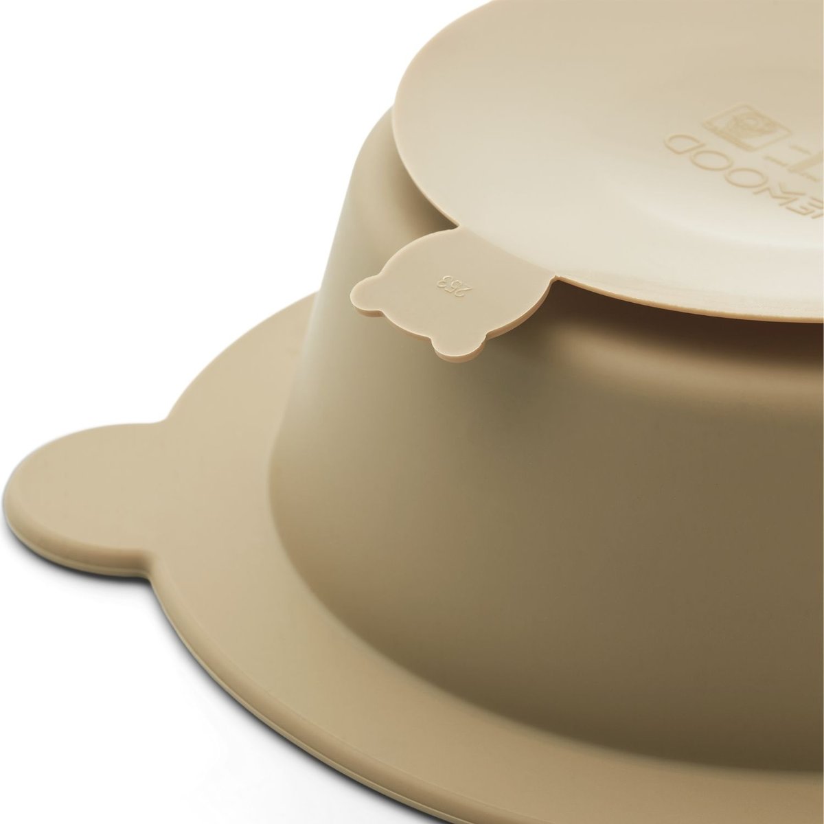 Lot de 2 bols à ventouse Peony ecru, beige, LIEWOOD