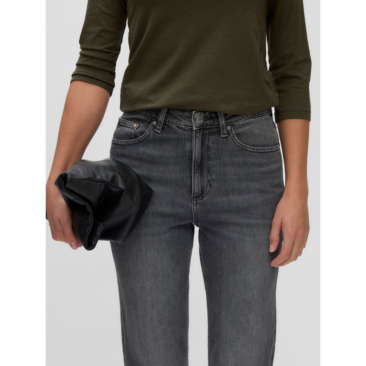 Jean Mom medium grey denim, VERO MODA