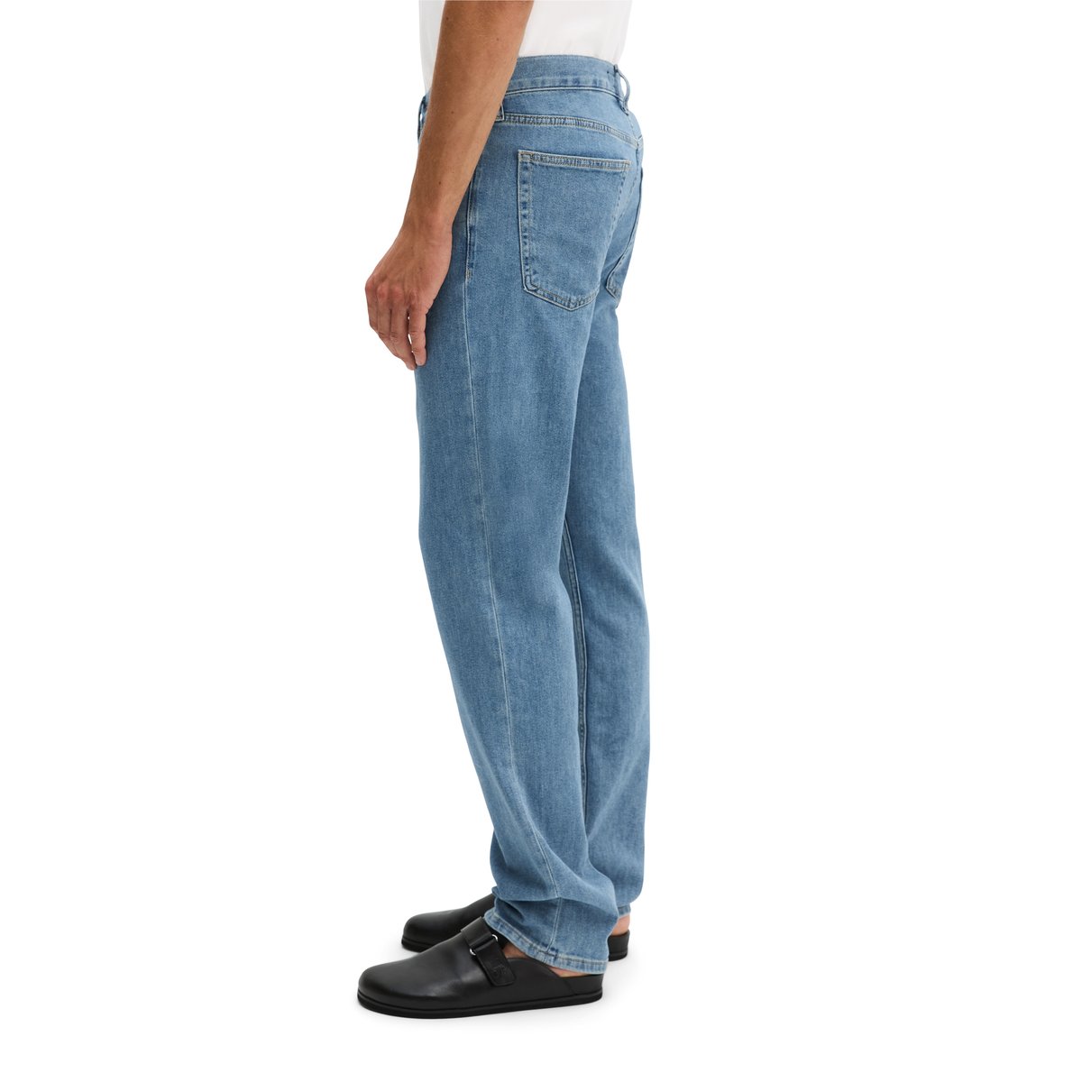 Jeans modèle Kalmo droit en coton bio mélangé bleu moyen, MARC O'POLO