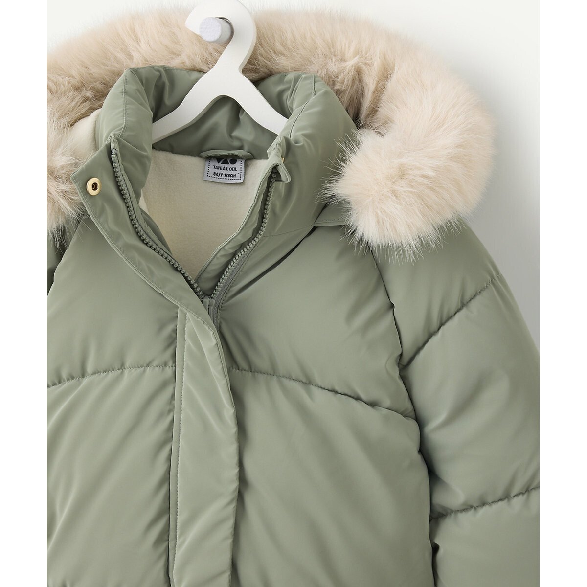 Hooded Padded Jacket khaki, TAPE A L'OEIL