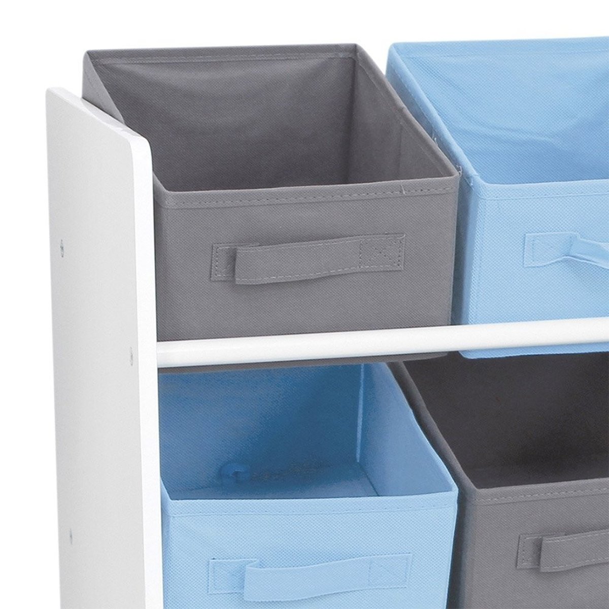 Meuble 9 Panières Pour Enfant Bleu Gris bleu, DECORATIE