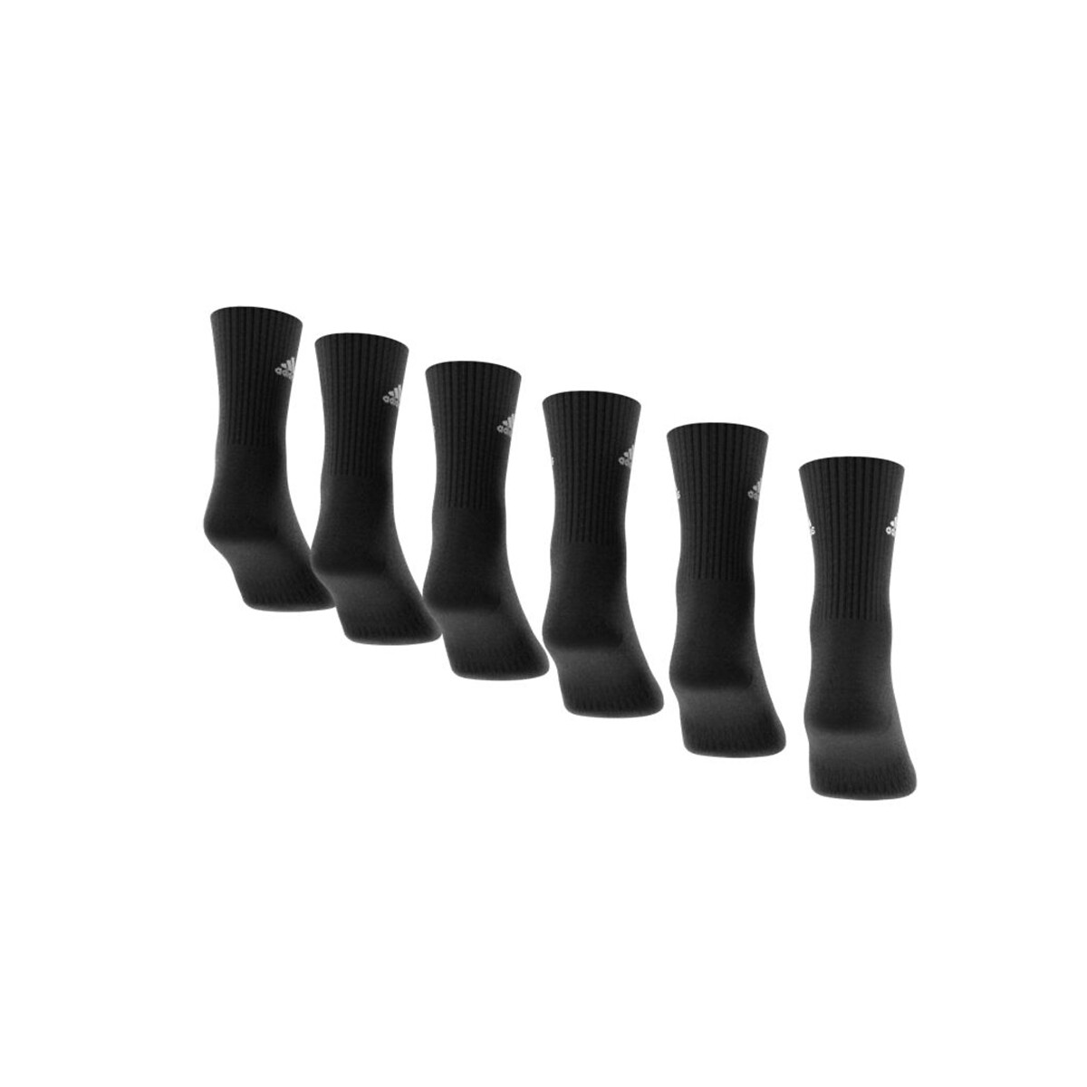 Lot de 6 paires de chaussettes hautes noir, adidas Performance