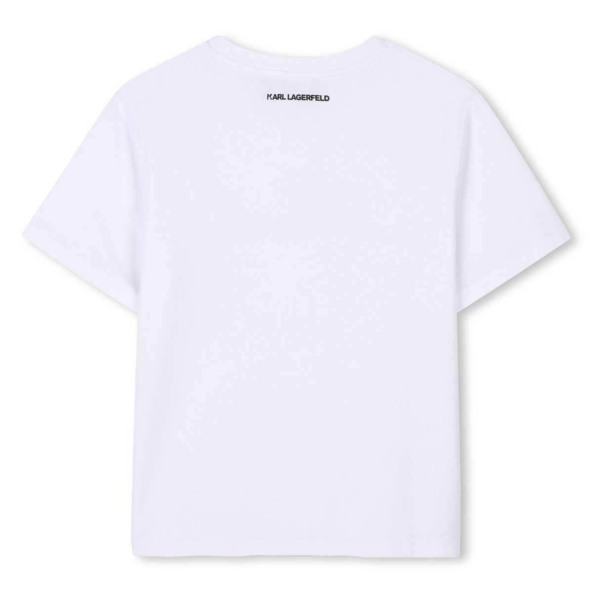 T-shirt avec sequins blanc, KARL LAGERFELD KIDS