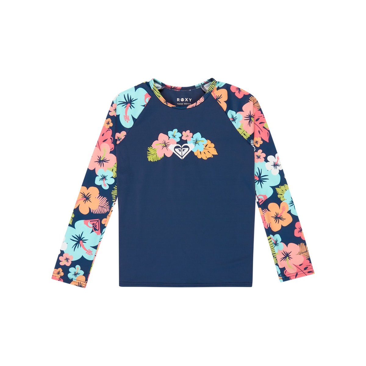 Lycra à manches longues MORNING FLOWER. bleu mood indigo morning flowers tw, ROXY