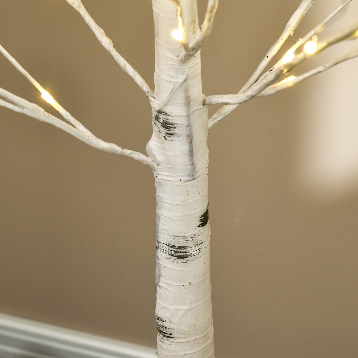 Arbre illuminé PP Blanc blanc, HOMCOM