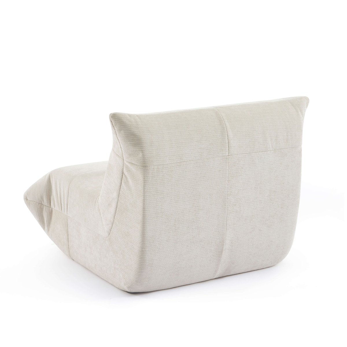 Fauteuil compressé en mousse et tissu  KAIDO beige, BAÏTA