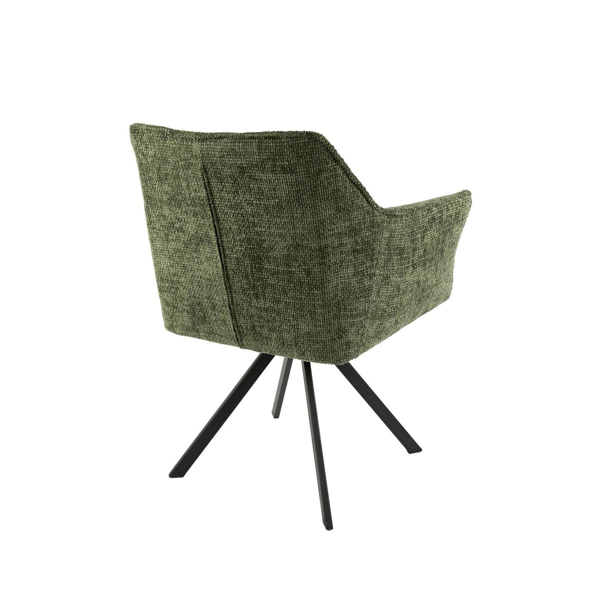 Fauteuil de table pivotant vert chiné (lot de 2) MELBOURNE vert, PIER IMPORT
