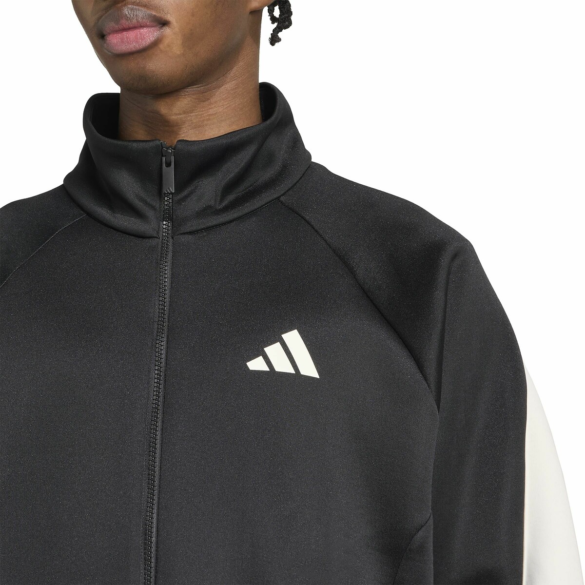 Sweat zippé col montant graphique noir, ADIDAS SPORTSWEAR