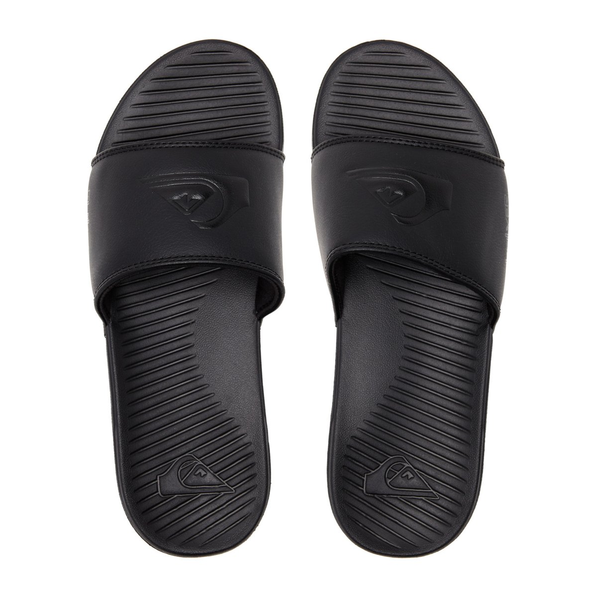 Claquettes BRIGHT COAST noir solid black, QUIKSILVER