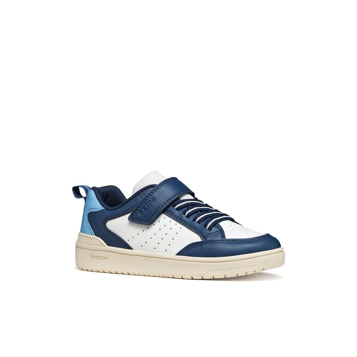 WASHIBA ademende sneakers wit/blauw, GEOX