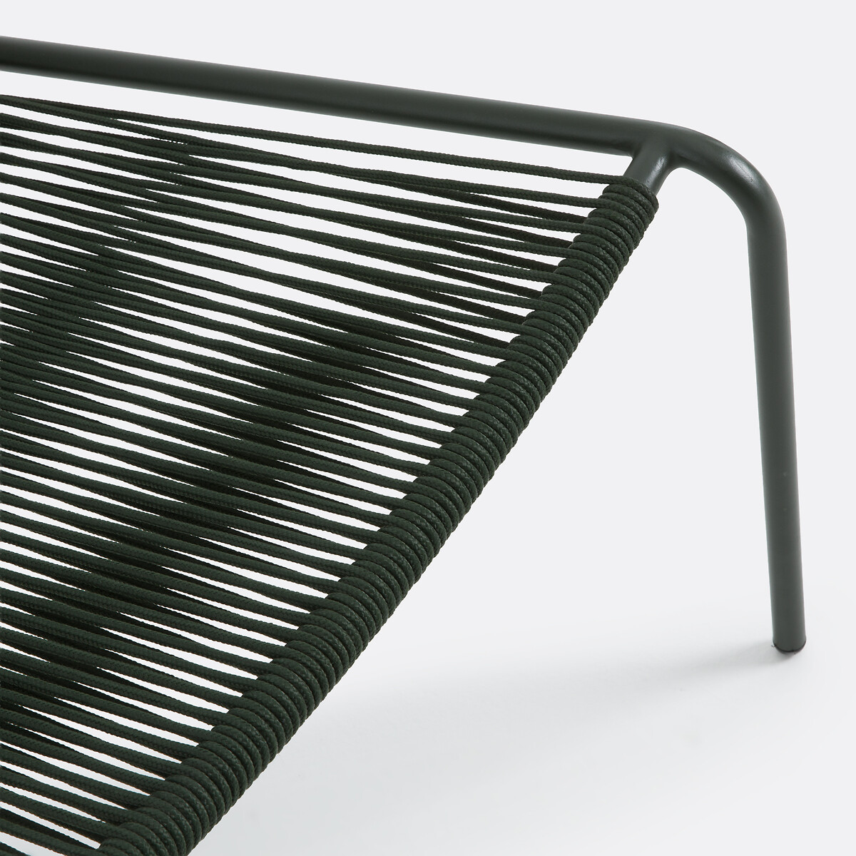 Fauteuil bas de jardin, en corde tressée, MASIX kaki, LA REDOUTE INTERIEURS