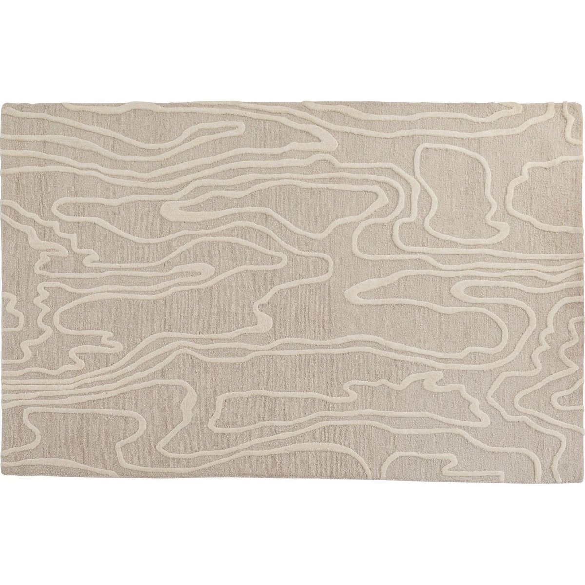 Tapis lignes fluides abstraites, LINE gris, KARE DESIGN