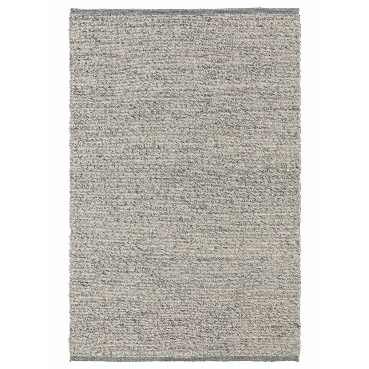 Tapis de laine tissé main LANA gris, BENUTA 