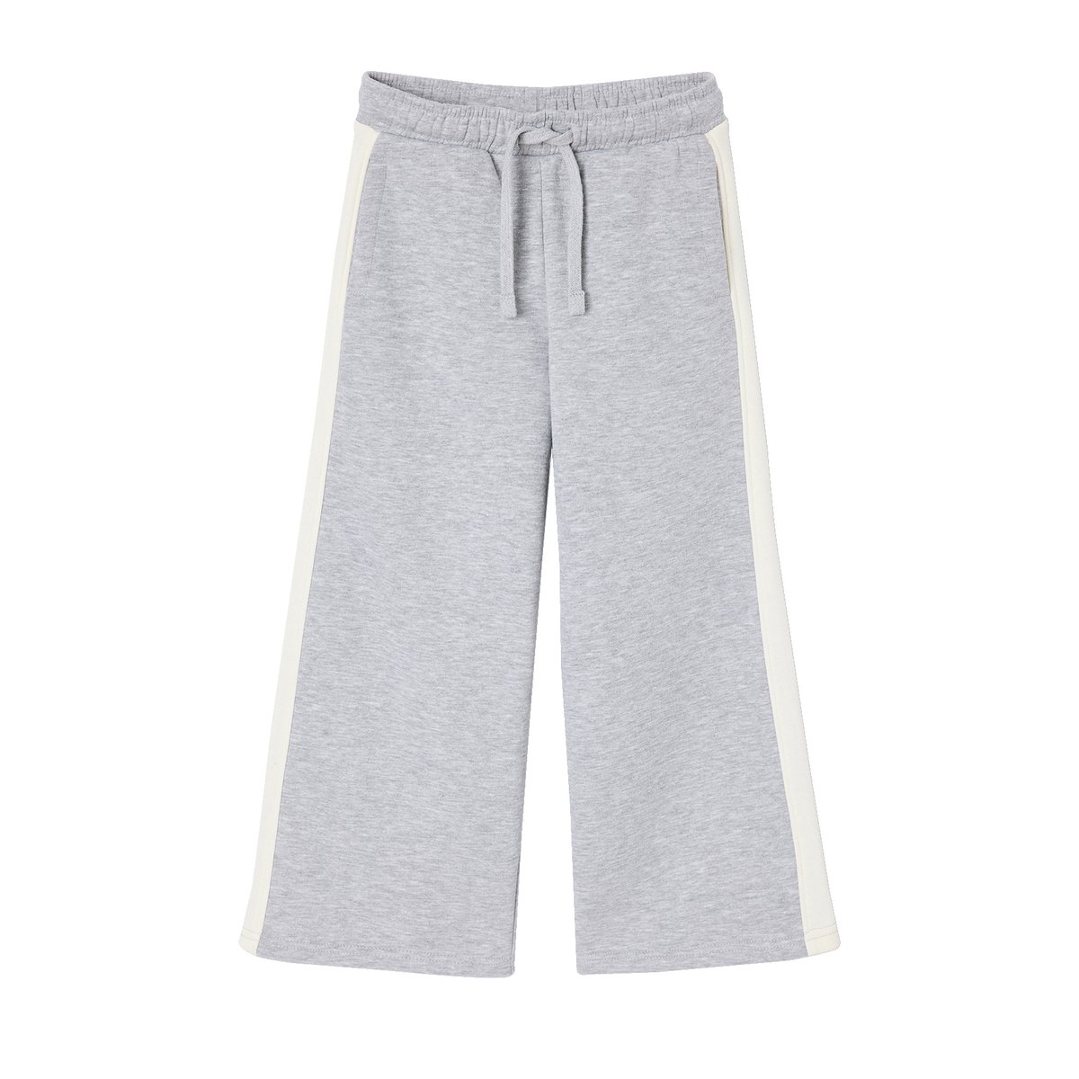 Pantalon jogging large gris chiné, VERTBAUDET