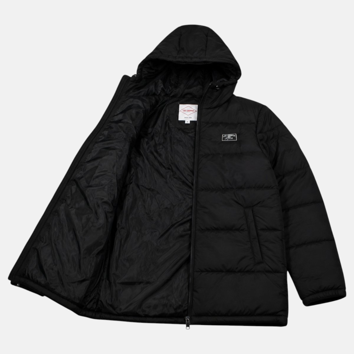 Doudoune matelassée zippée, poches zippées HIMALAYA noir, LEE COOPER