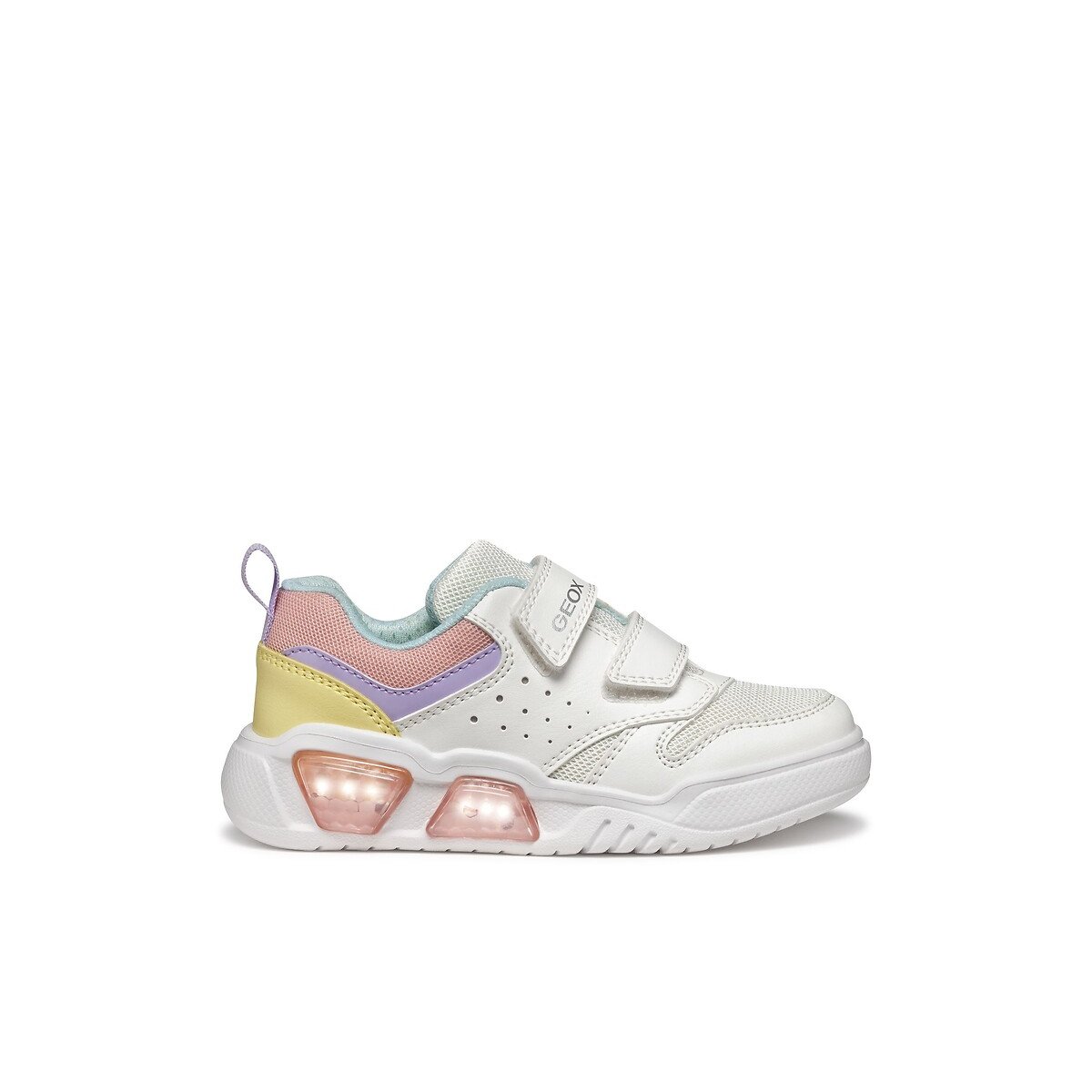 Kids Illuminus LED Breathable Trainers white, GEOX
