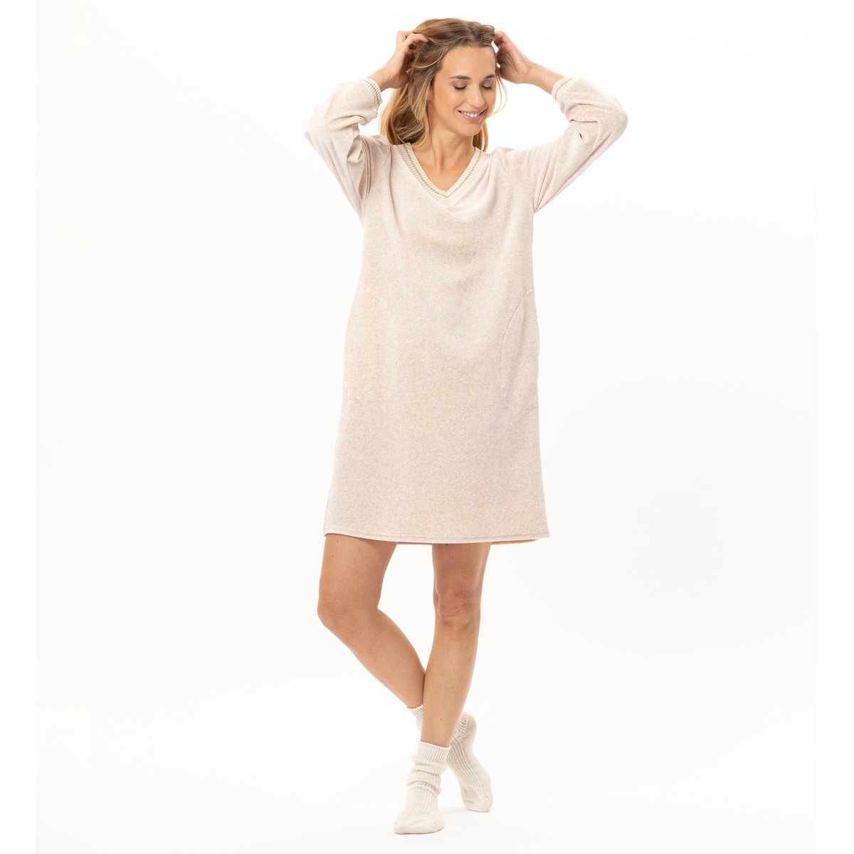 Robe en velours COUNTRY 140 beige, LE CHAT