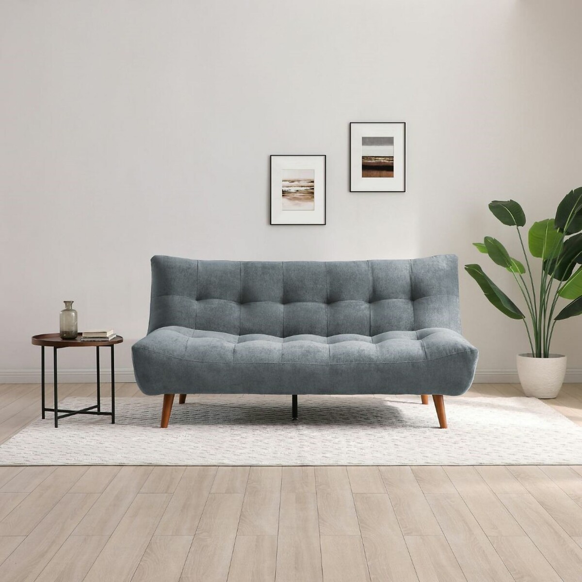 Morgan Chenille Click-Clack 3-Seater Sofa Bed denim, SO'HOME