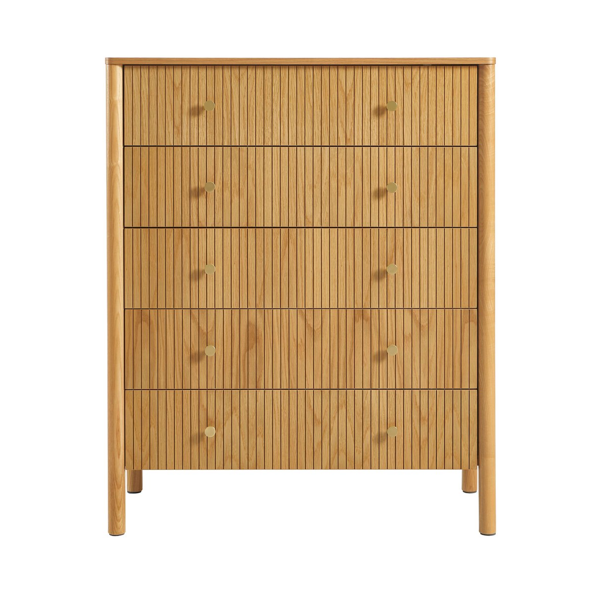 Commode 5 tiroirs CLEO chêne, SORELH