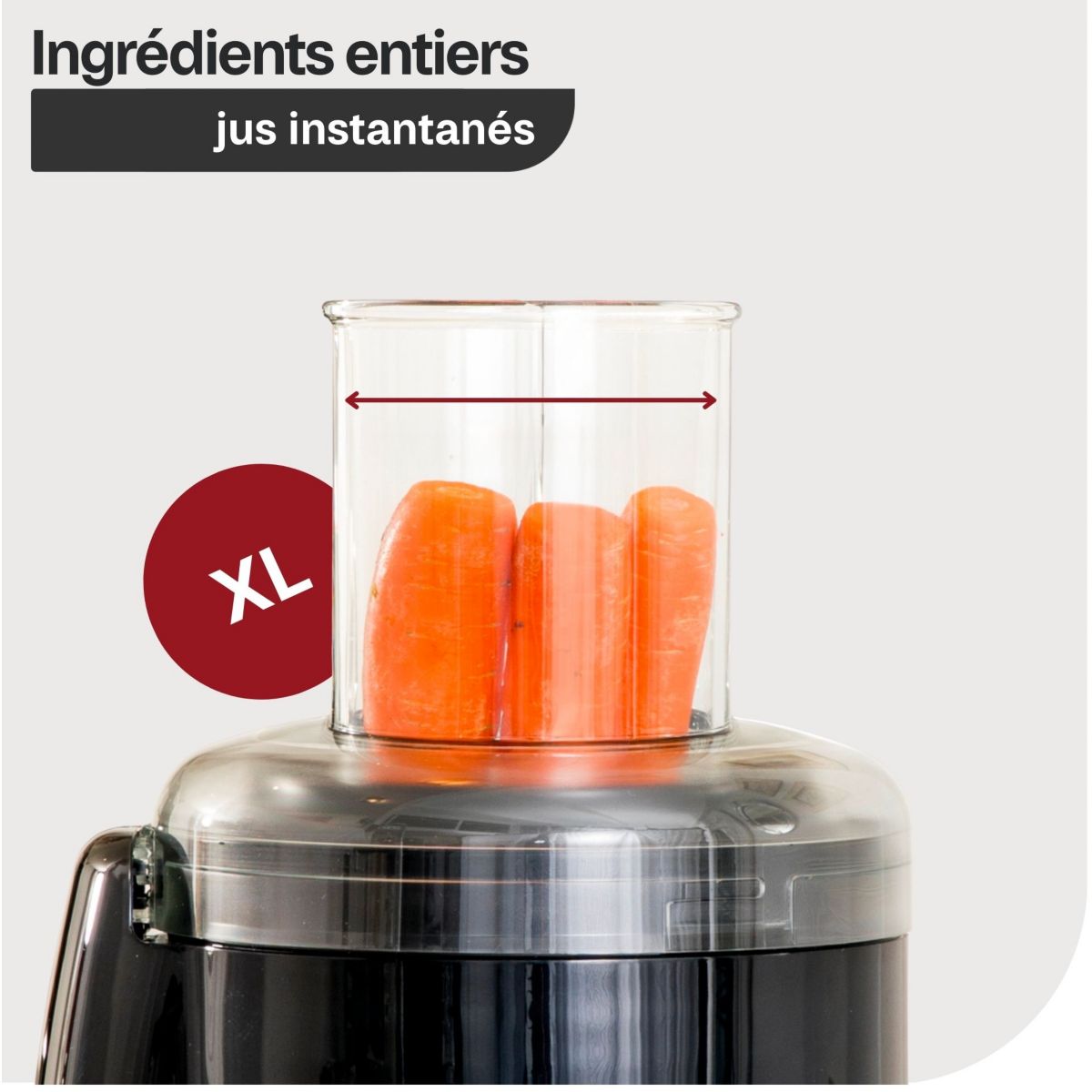 Extracteur de jus 18085F Juice Expert 3 Chrome et Blanc blanc, MAGIMIX