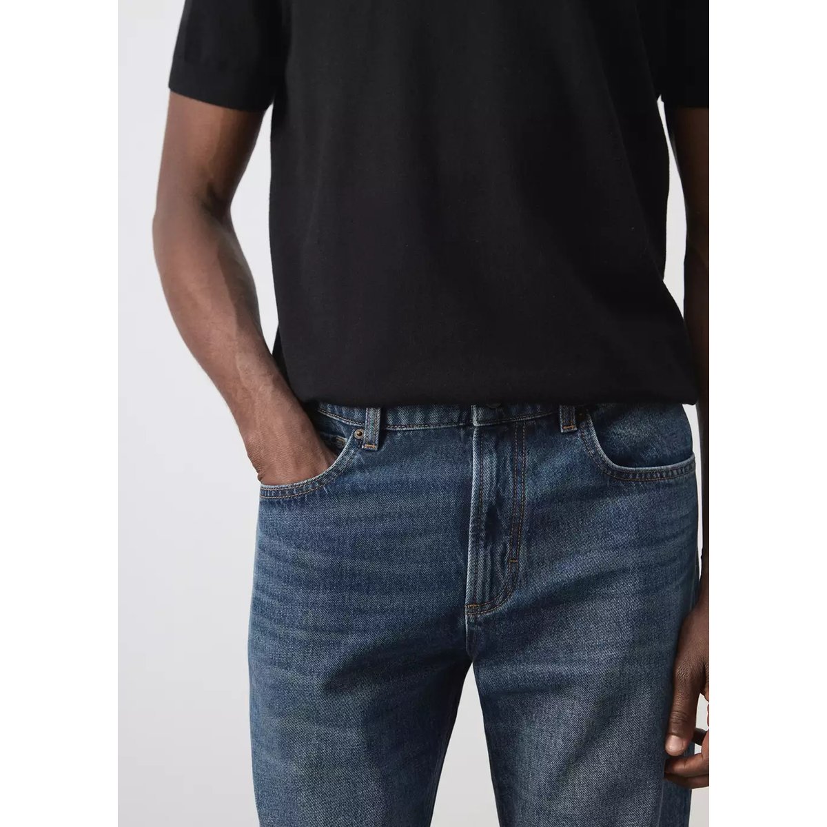 Jean Bob regular-fit bleu foncé, MANGO MAN