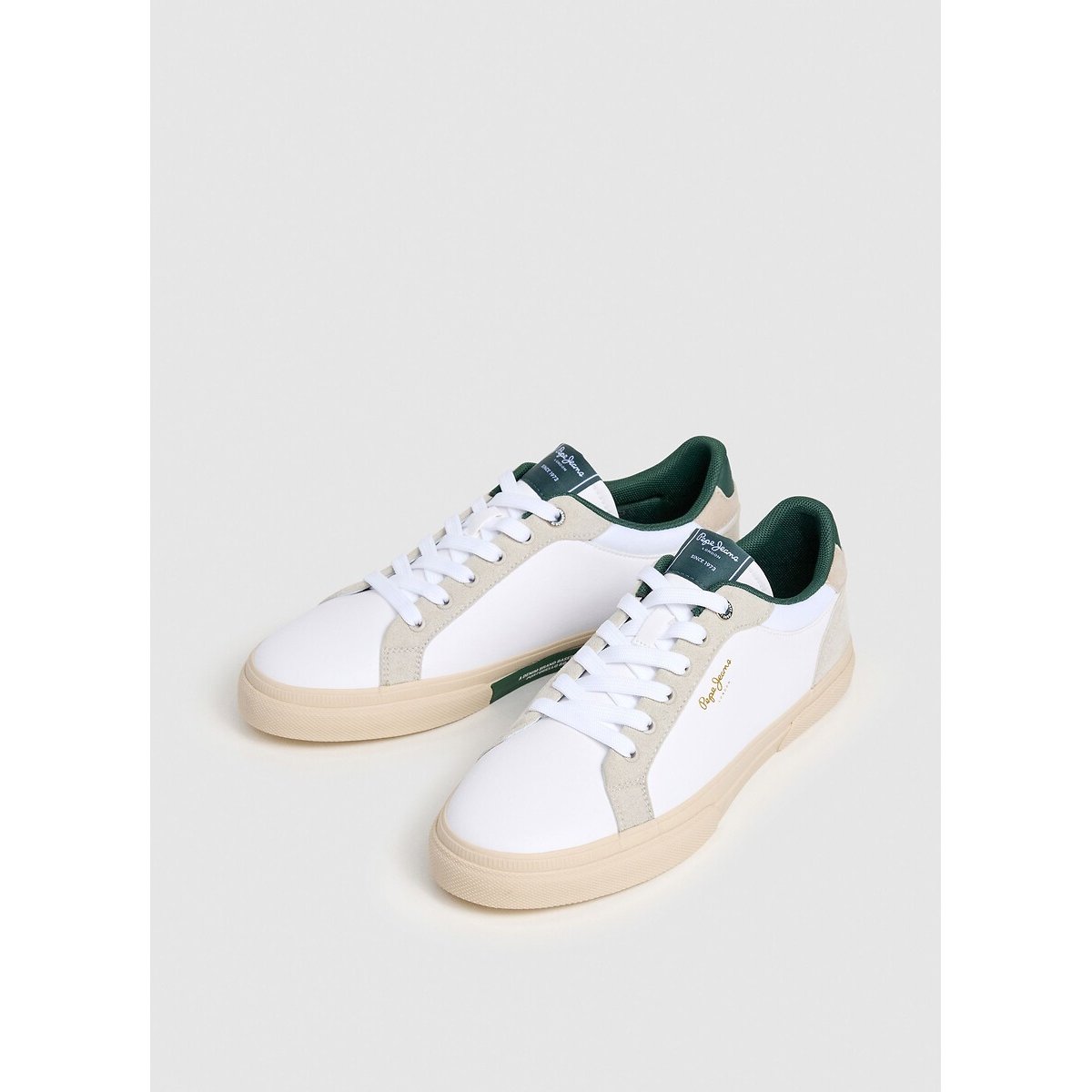 Zapatillas de poliuretano blanco, PEPE JEANS