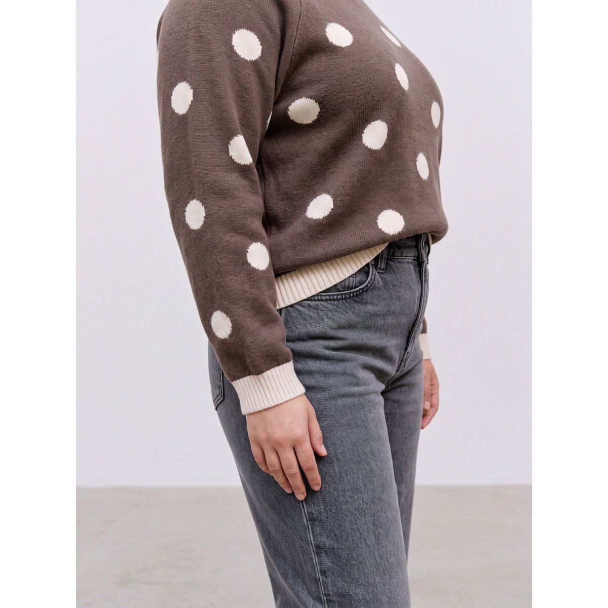 Pull En Maille marron - chocolate torte 1, VERO MODA