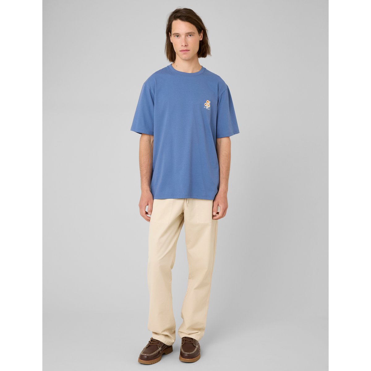 T-shirt imprimé bleu, BZB