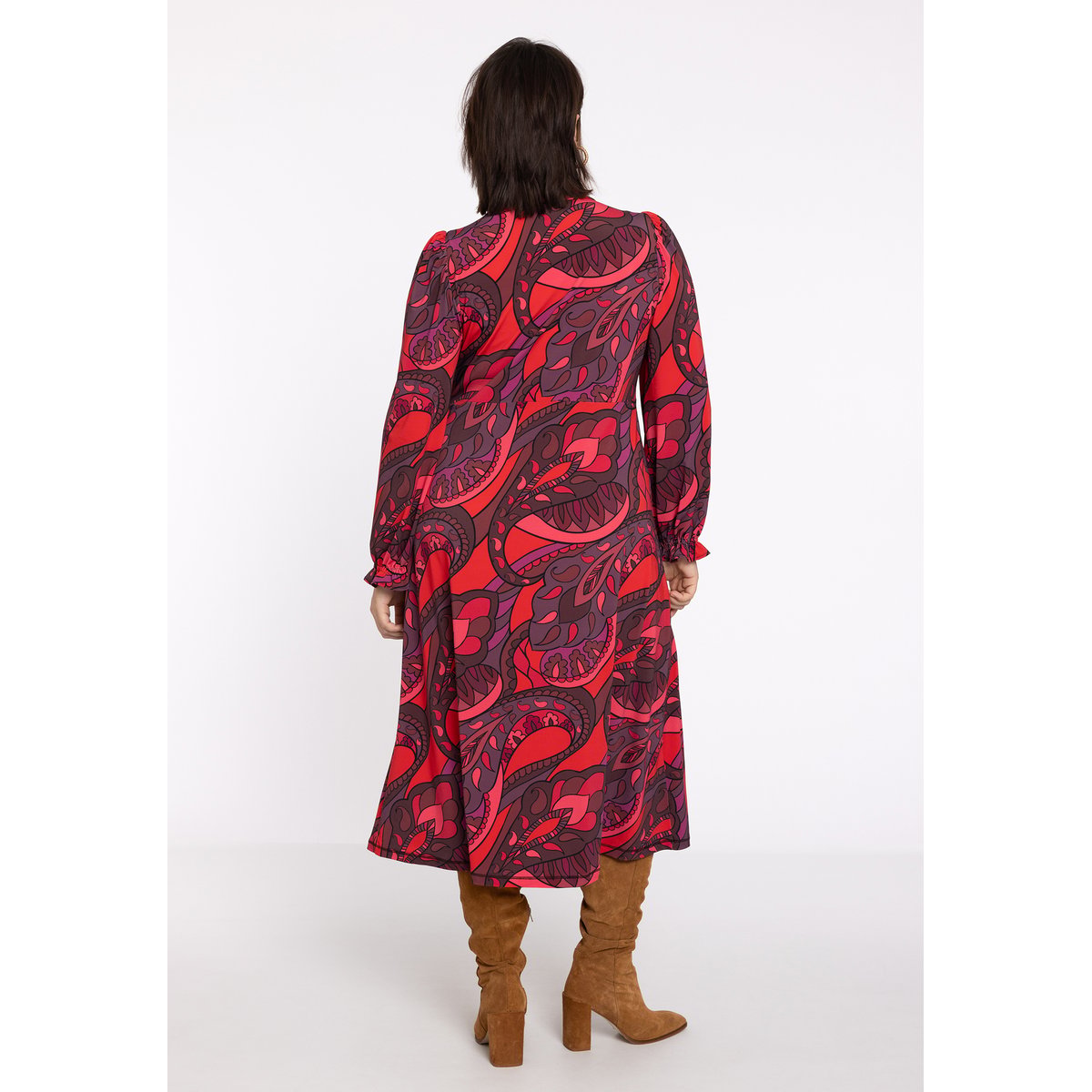 Robe imprimée rouge, YOEK