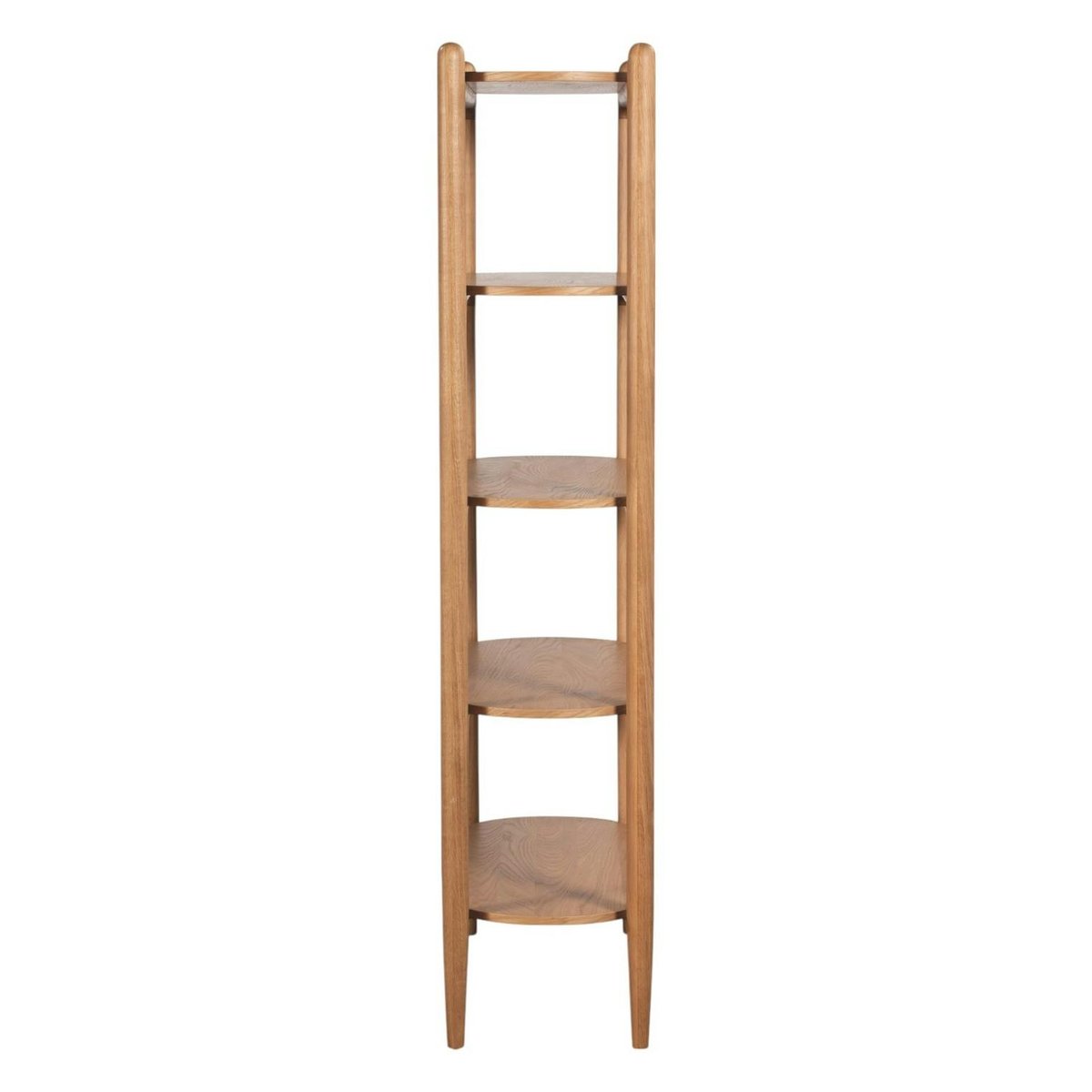 Bibliothèque moderne en chêne clair, 5 plateaux DERBY bois naturel, PIER IMPORT