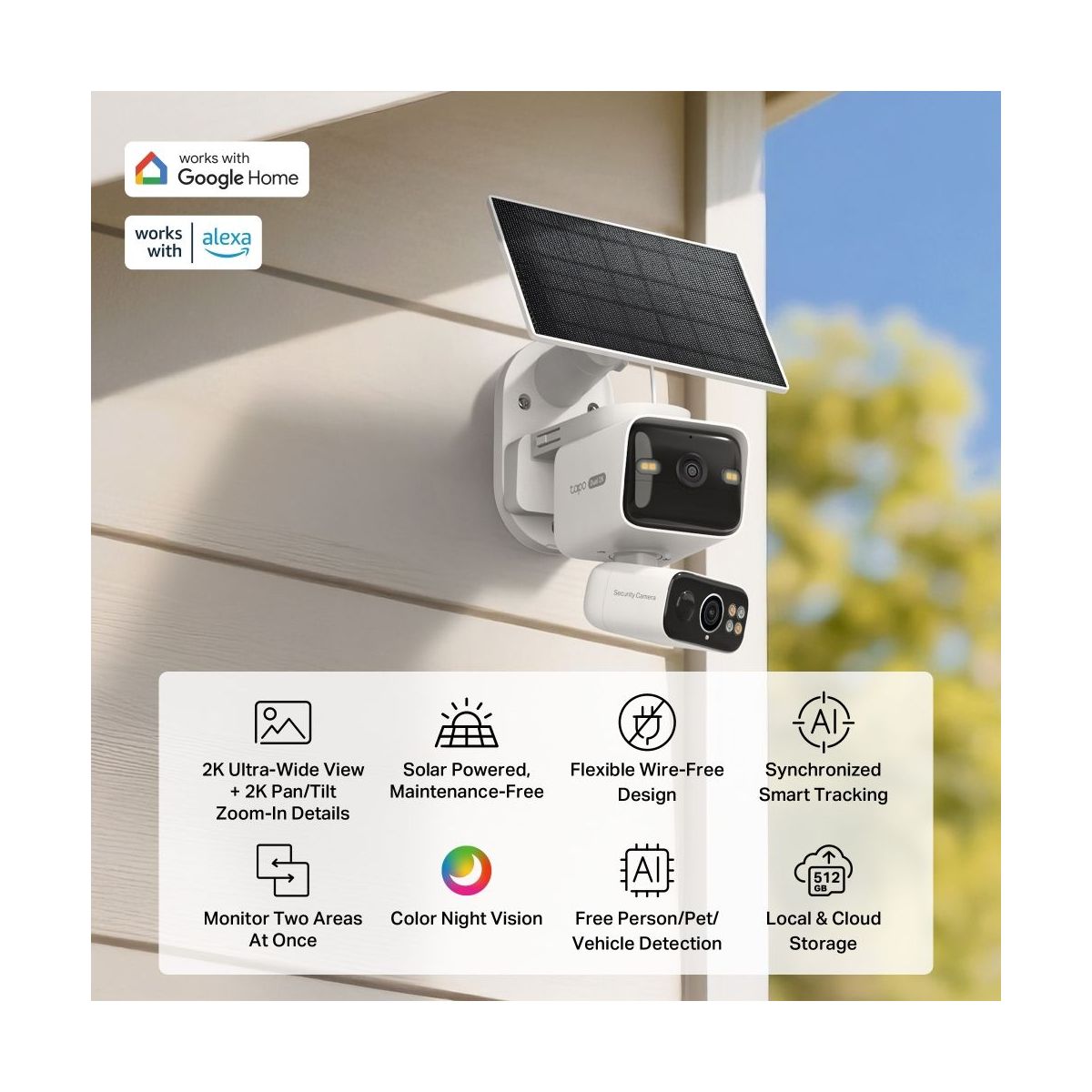 Caméra de surveillance TC93D KIT couleur unique, TP-LINK