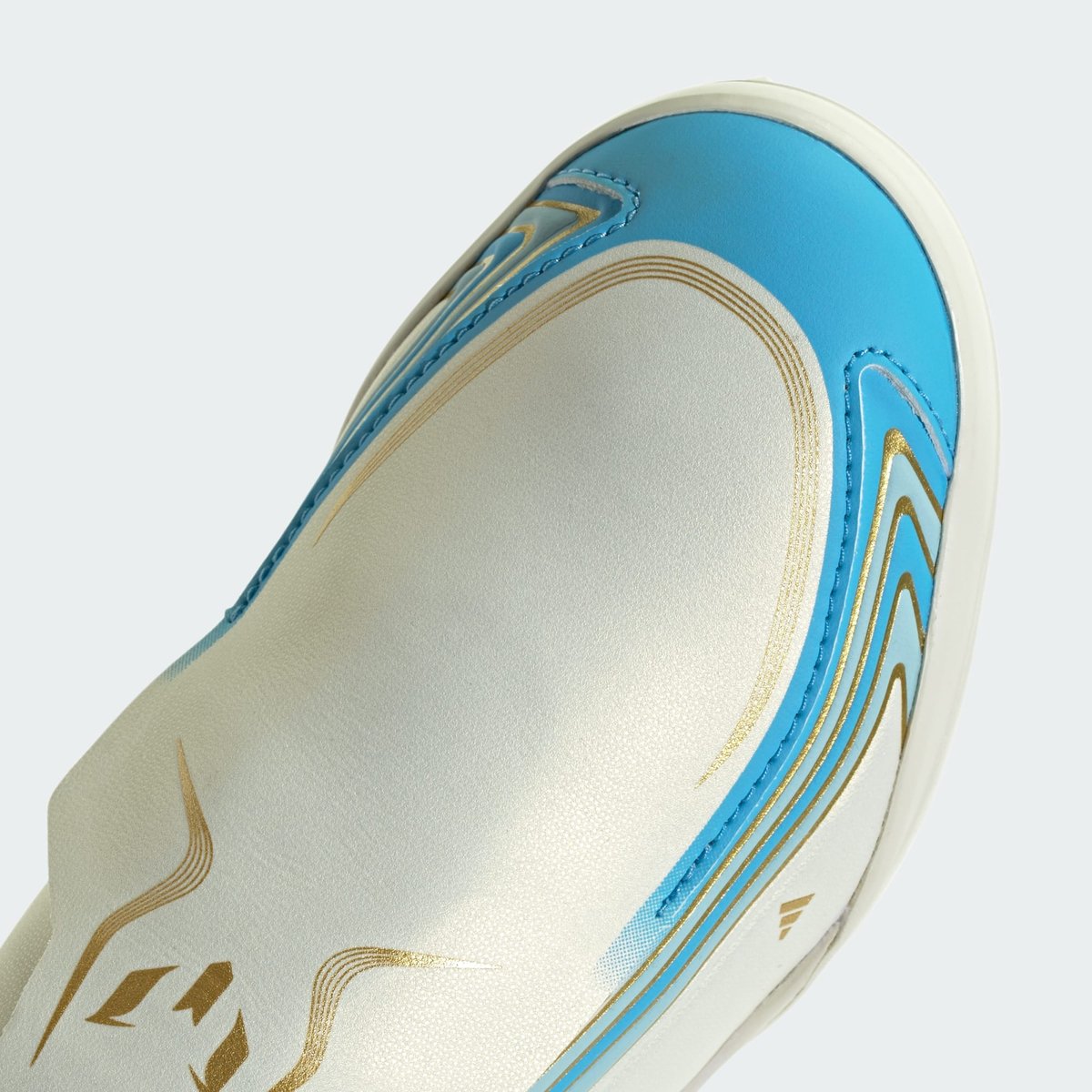 Chaussure De Football Sans Lacets F50 Messi League Terrain Turf Enfants Chaussure De Football Sans Lacets F50 Messi League Terrain Turf Enfants ivory / semi blue burst / icey blue, adidas Performance