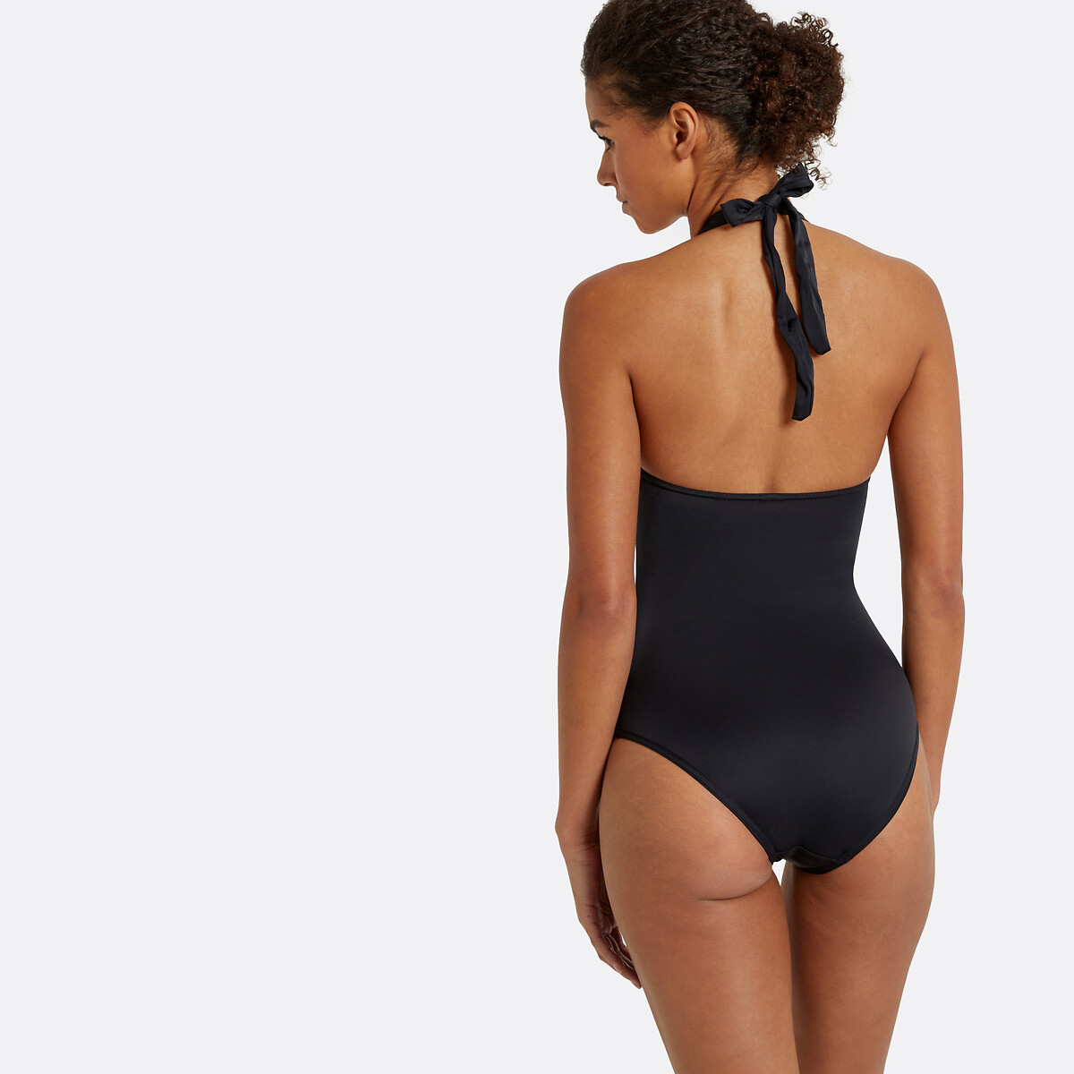 Maillot de bain 1 pièce forme foulard noir, LA REDOUTE COLLECTIONS