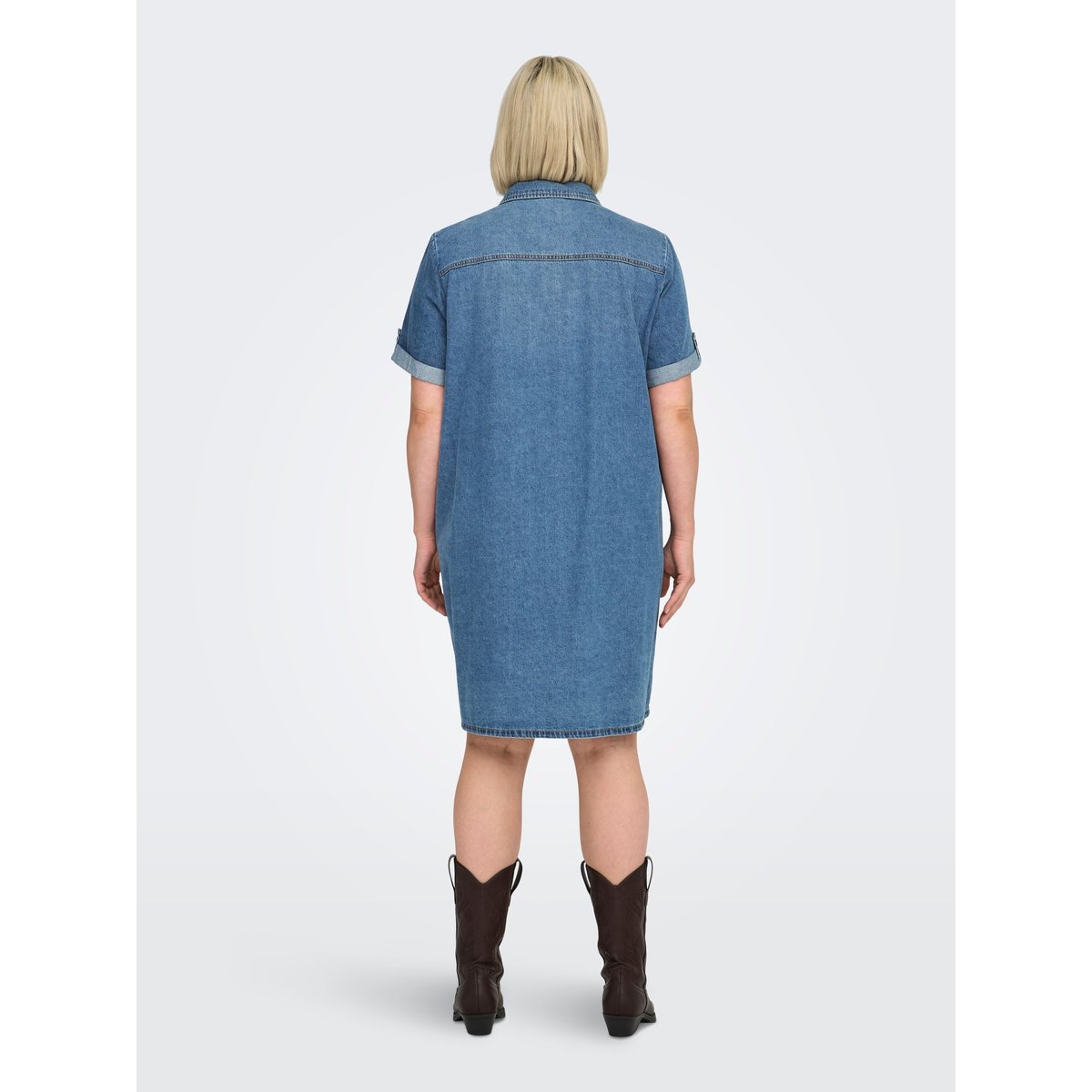 Robe En Denim medium blue denim, ONLY CARMAKOMA