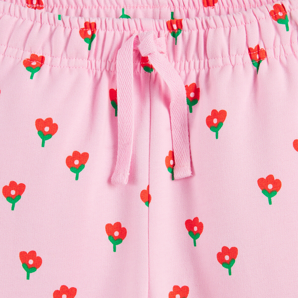 Lot de 2 pantalons coupe carotte bleu + imprimé rose, LA REDOUTE COLLECTIONS