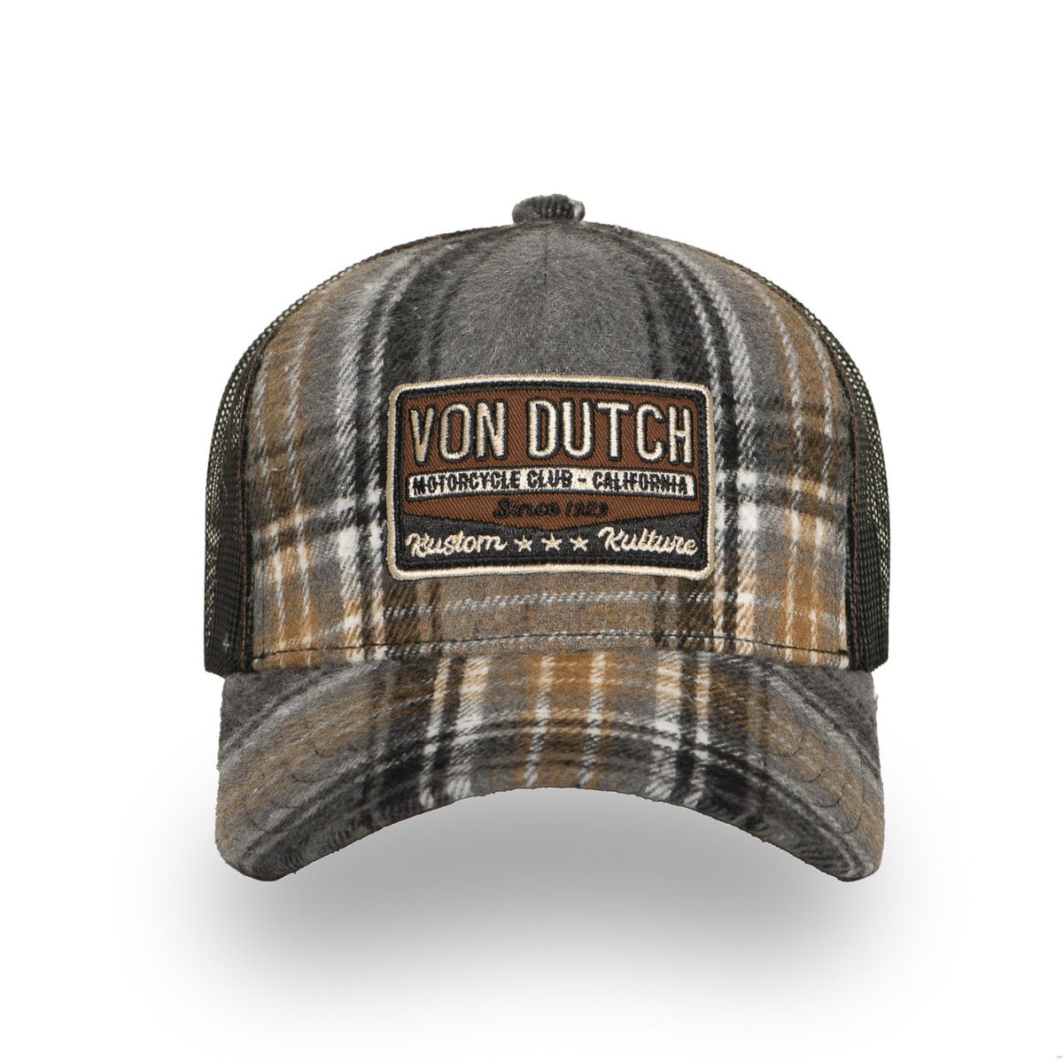 Casquette Baseball Car gris/orange/noir/blanc, VON DUTCH