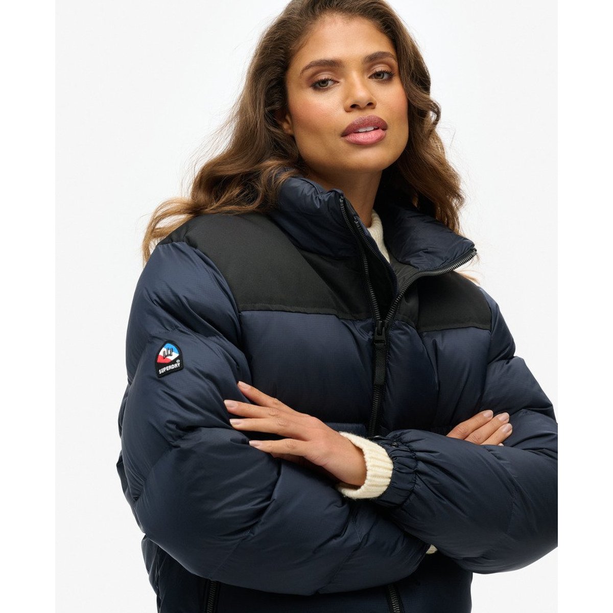 Doudoune Sportstyle Code bleu marine éclipse, SUPERDRY