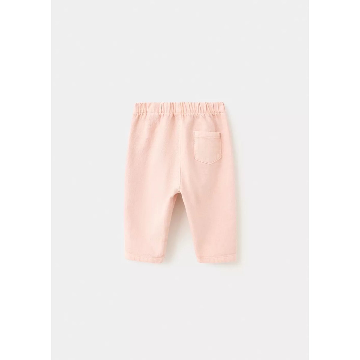 Pantalon droit 100 % coton rose, MANGO BABY