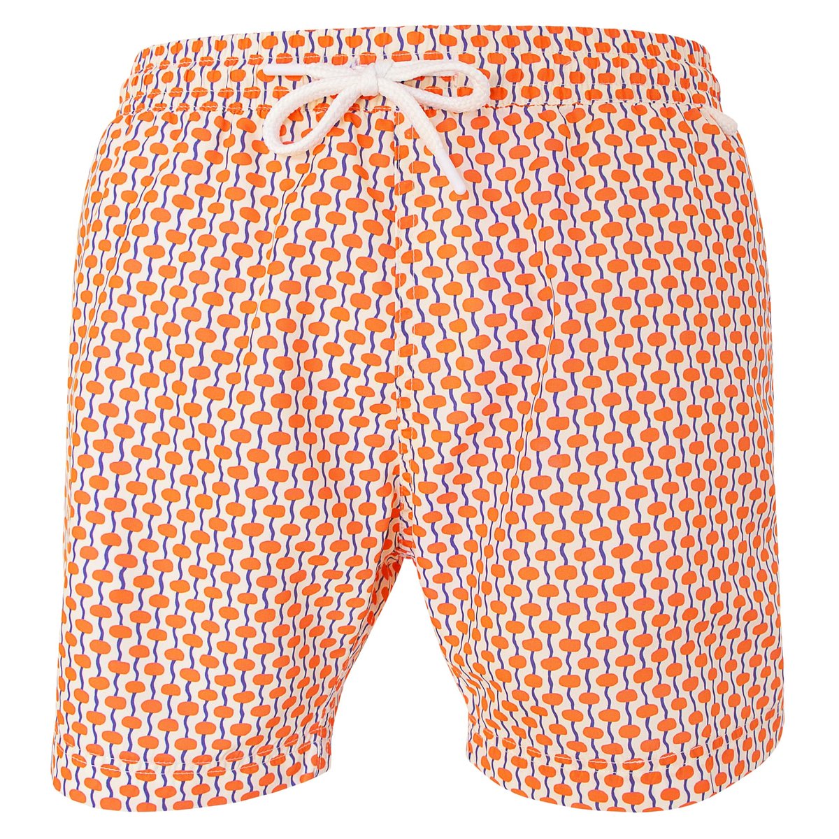 Short de bain MONTAUK 495 Dots orange, LES LOULOUS DE LA PLAGE