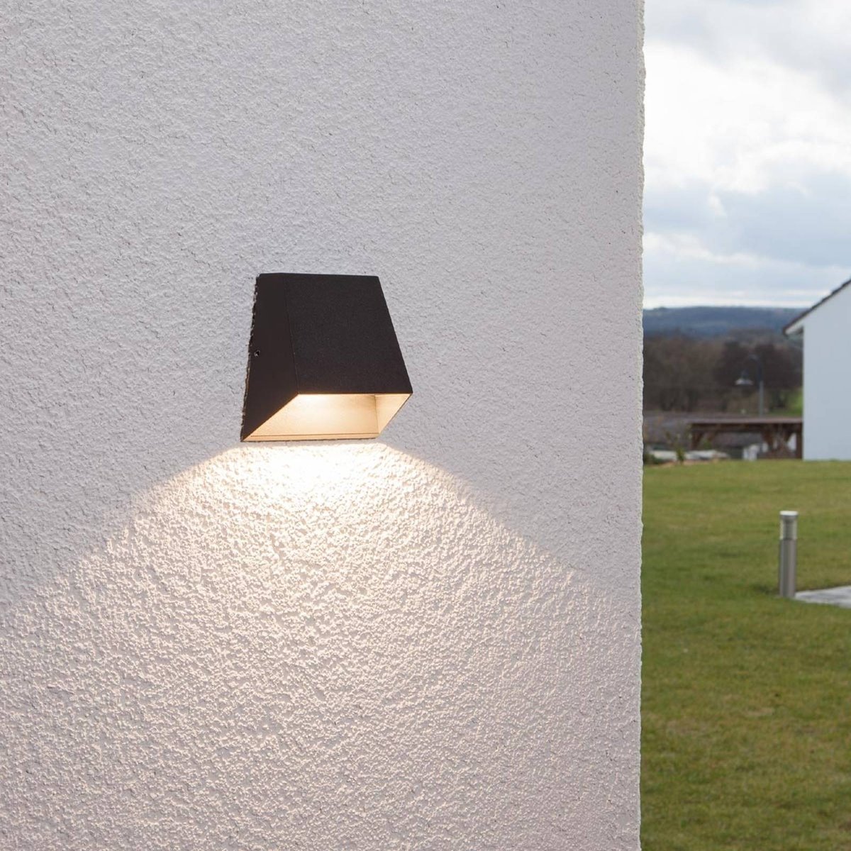 Applique extérieure en aluminium moderneLED anthracite, LUCANDE
