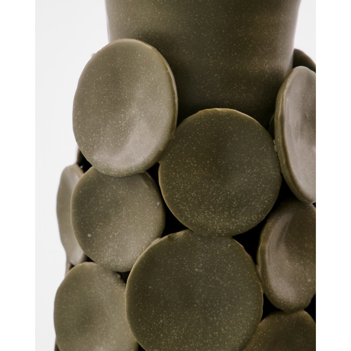 Vase en grès Dot 26 cm kaki, HOUSE DOCTOR