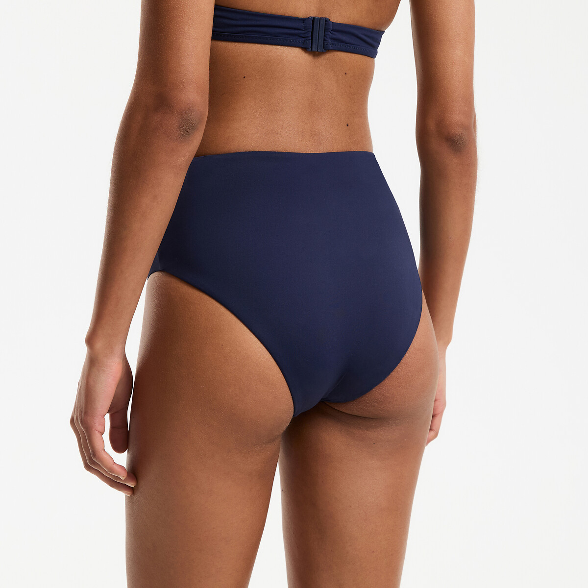 Cuecas de biquíni de cintura subida, Essentiel marinho, LA REDOUTE COLLECTIONS