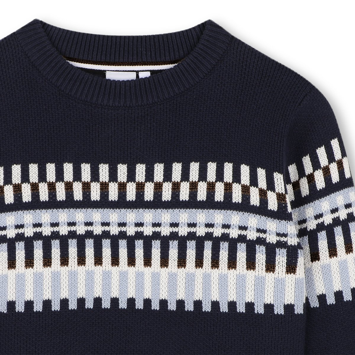 Pull tricot bleu cargo, BOSS KIDSWEAR