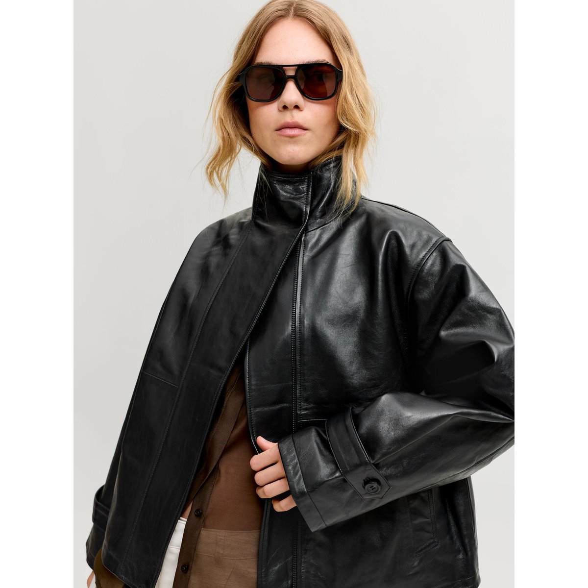 Veste En Cuir black, JJXX
