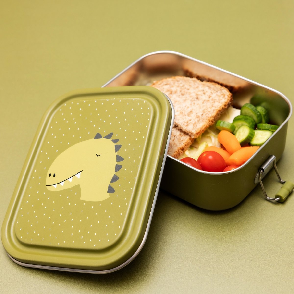 Petite lunch box vert, blanc, noir, TRIXIE