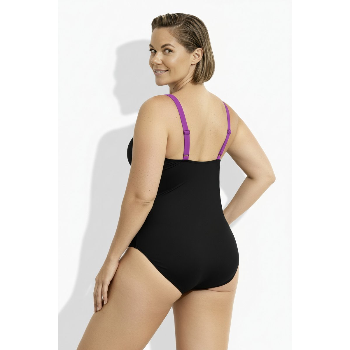 Maillot de bain avec bonnets souples noir, ULLA POPKEN