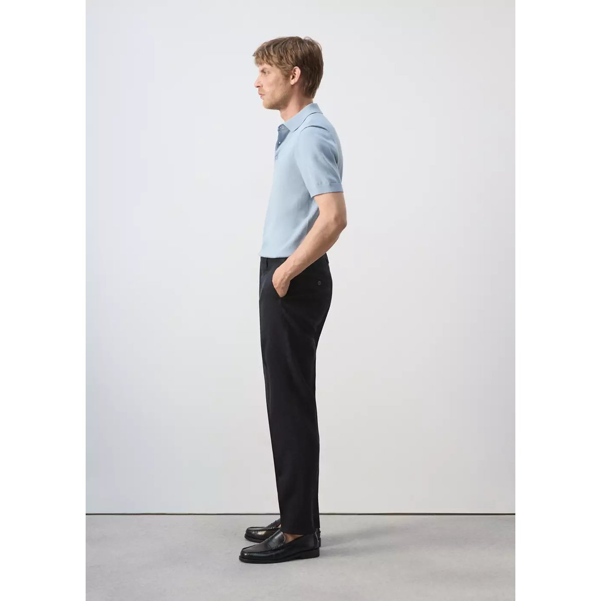 Pantalon de costume Amalfi slim fit bleu marine, MANGO MAN