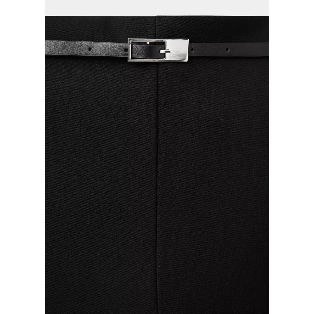 Pantalon ballon ceinture à boucle noir, MANGO