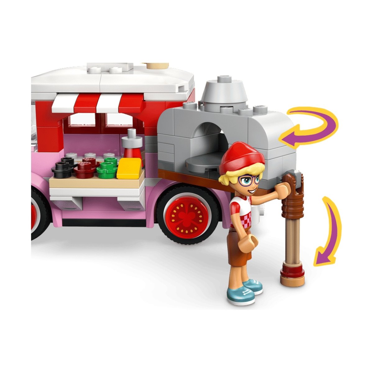 Friends Le camion pizza multicolore, LEGO
