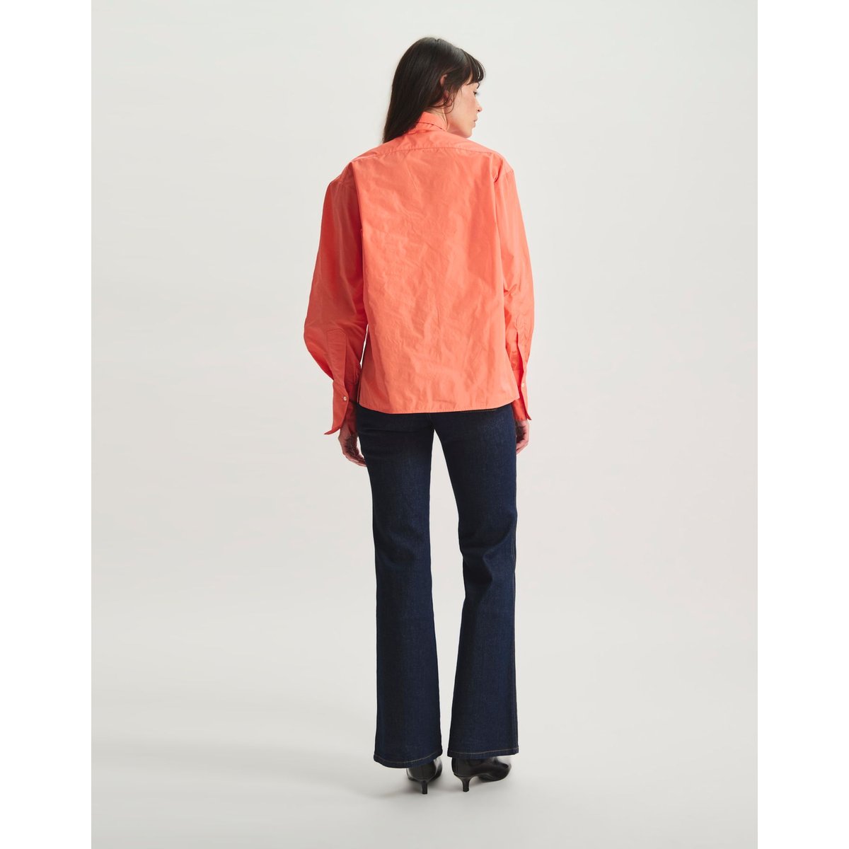 Chemise Ortiz fluide orange, INES DE LA FRESSANGE PARIS